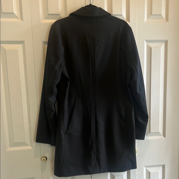 Banana Republic Black Trench Coat Tailored Elegance - Picture 5 of 5
